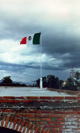 Asta Bandera del Palacio Municipal de Santo Tomás Hueyotlipan, Pue.