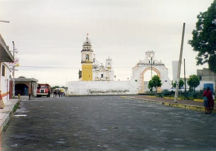 Aspectos de la Entrada Principal al Templo de San Buenaventura