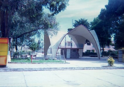 Kiosko del parque en Oriental, Pue.