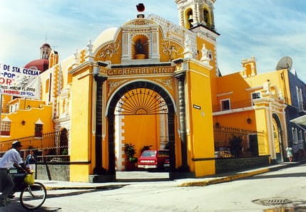 Entrada del Templo de San Agustín, Atlixco, Pue.