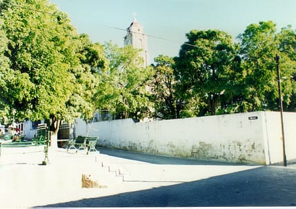Vista Lateral de la Parroquia de Coxcatlan, Pue.