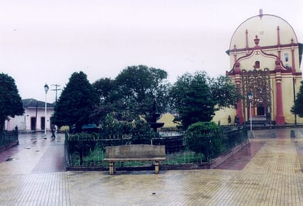 Fuente en el Parque Principal de Atempan, Pue.