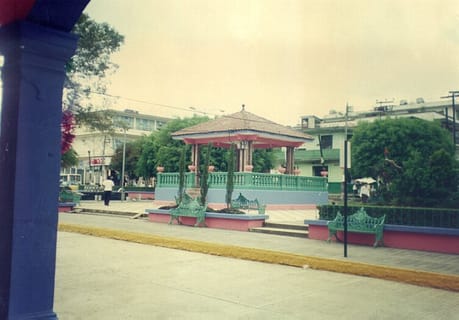 Vista del Parque Central, municipio Juan Galindo, Pue.